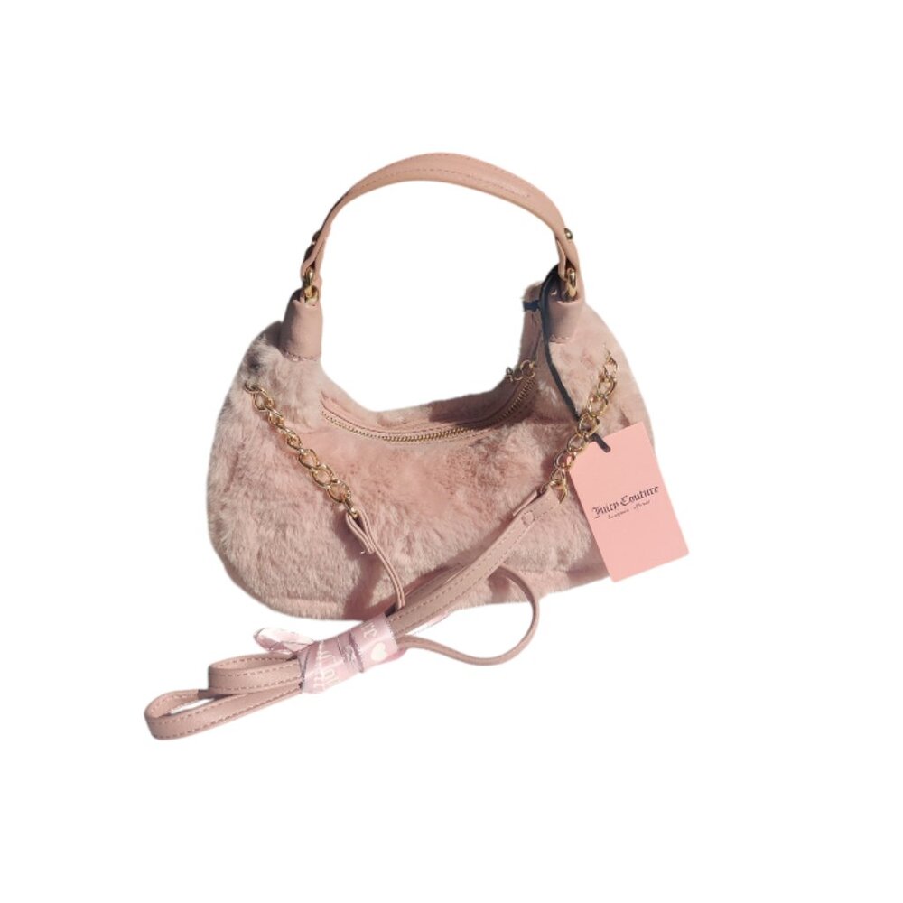 Juicy Couture Dusty Pink Semi Charmed Hobo Shoulder Bag - Picture 2 of 9